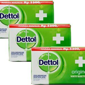 Dettol Antibacterial Bar Soap Original 100g-Pack of 3- Germ Defence Formula